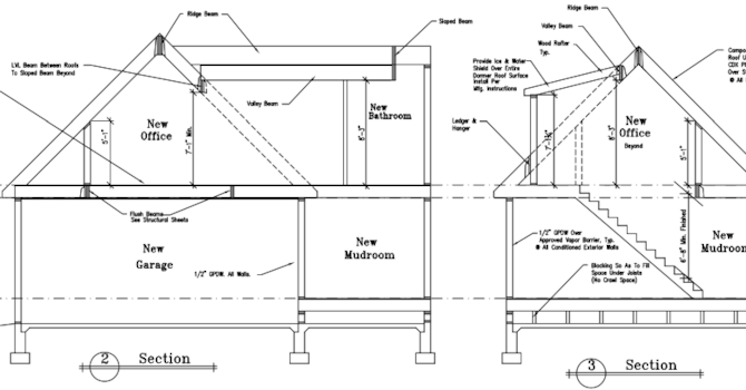 Car Port & Office Remodel Drawings 3 - Northern Virginia - BME Corp