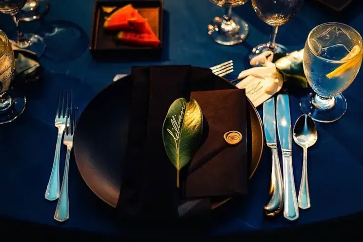 Wedding Reception Plaet Setting - The Indiana Roof Ballroom (downtown Indianapolis) Wedding Reception Plaet Setting - The Indiana Roof Ballroom (downtown Indianapolis)