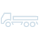 Truck & trailor icon in light blue