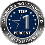 Charles Carlock, Workers Comp Attorney, received America's Most Honored Professionals Top 1%