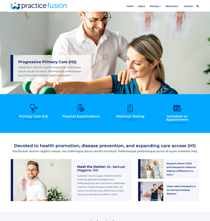 Medical Practice & Doctor Website Theme 1