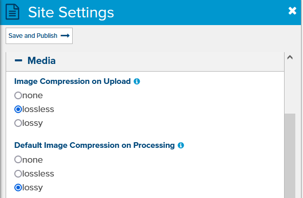 website speed optimization with image compressions in Marketpath CMS
