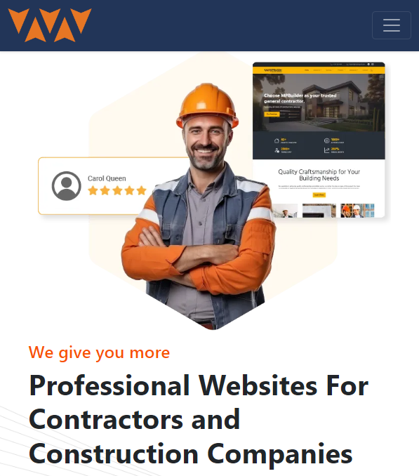 Professional Websites for Contractors and Construction Businesses