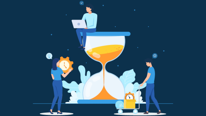 Hourglass and work