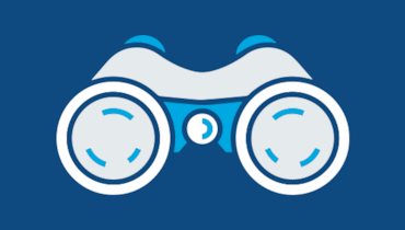 Binoculars graphic to look into the future of Marketpath CMS