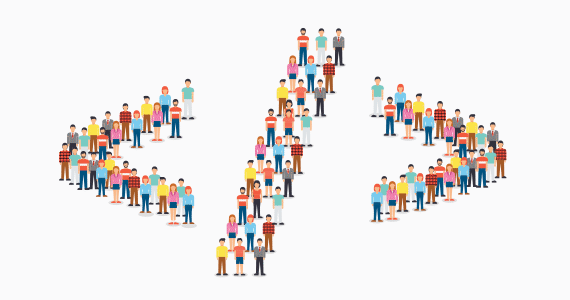 Developers write code that allows Marketers to personalize content to website visitors