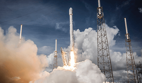 Launching of a rocket