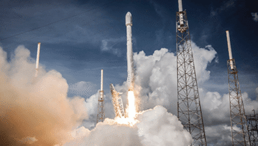 Launching of a rocket