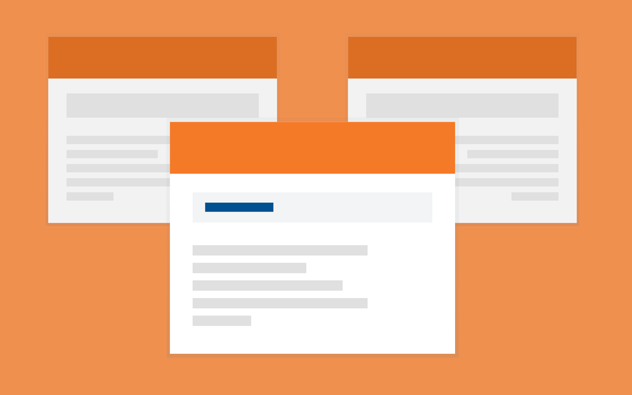 Several websites displayed on several website browsers