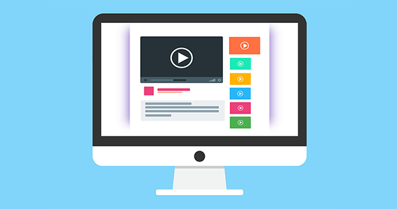 Video and multimedia player on a website's page