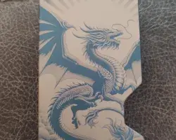 Dragon Rising Sun Metal Wallet image