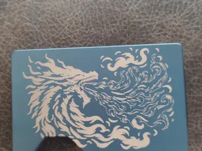 Fire Dragon Metal Wallet image