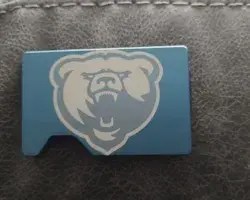 Franklin College Grizzly Metal Wallet image