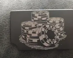 Poker Chips Metal Wallet image