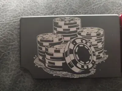Poker Chips Metal Wallet image