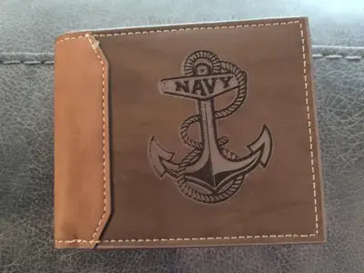 US Navy Leather Wallet image