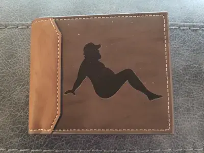 Fat Guy Truck Flap Leather Wallet image