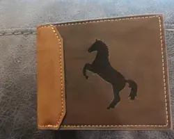 Horse Silhouette Leather Wallet image