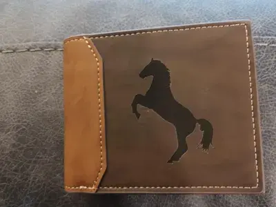 Horse Silhouette Leather Wallet image