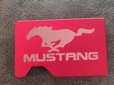 Mustang Metal Wallet image