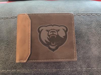 Franklin College Grizzly Leather Wallet image