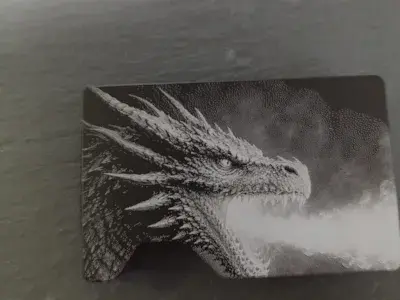 Dragon Fire Metal Wallet image