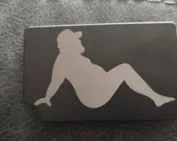 Fat Guy Truck Flap Metal Wallet image