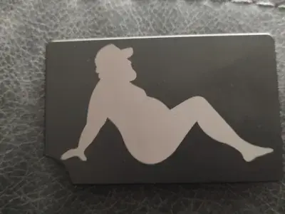 Fat Guy Truck Flap Metal Wallet image