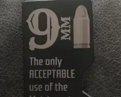 9mm Metric System Metal Wallet image
