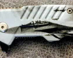Black Fighter Plane Knife image