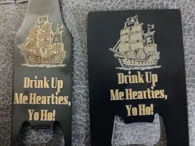 Drink Up Me Hearties Bottle Opener image
