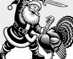 Santa vs Turkey image