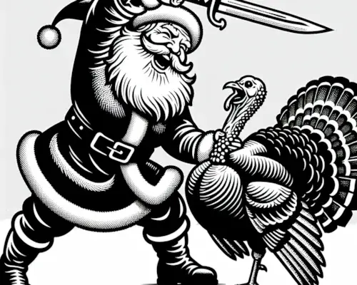 Santa vs Turkey image