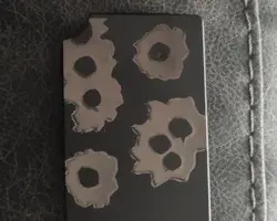 Bullet Holes Metal Wallets image