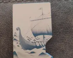 Viking Ship Metal Wallet image