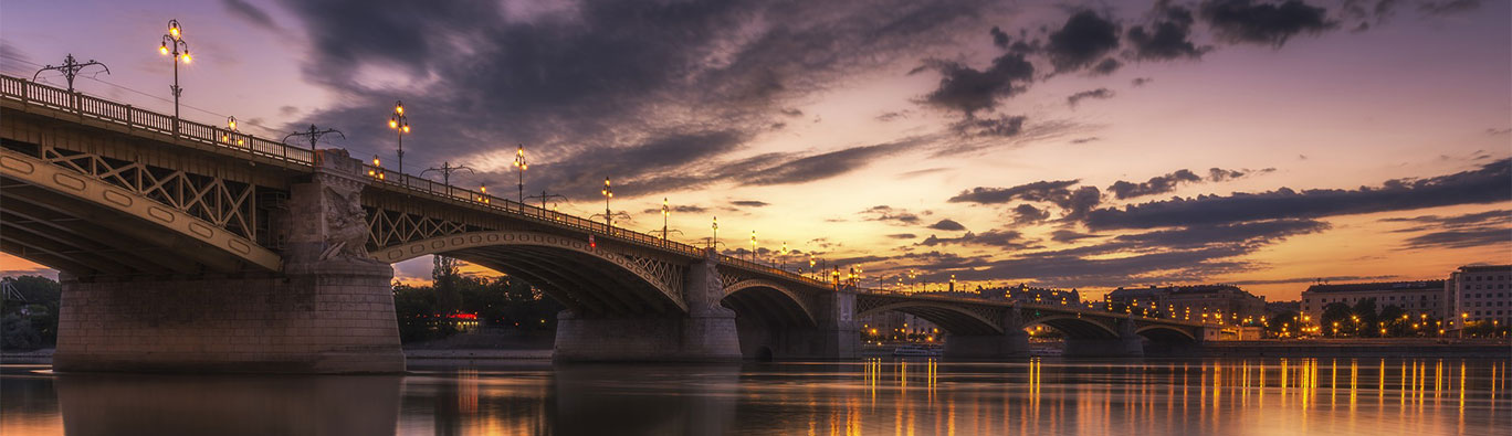 Bridge Over Water at Dusk