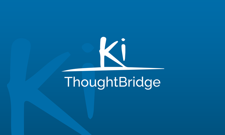 Ki Thoughtbridge logo over a teal background