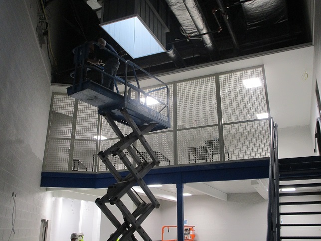 MM-Kane Screen installation at a county jail project in Central Indiana