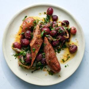 sausage-grapes-onions