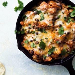 butternut-squash-and-black-bean-enchilada-skillet