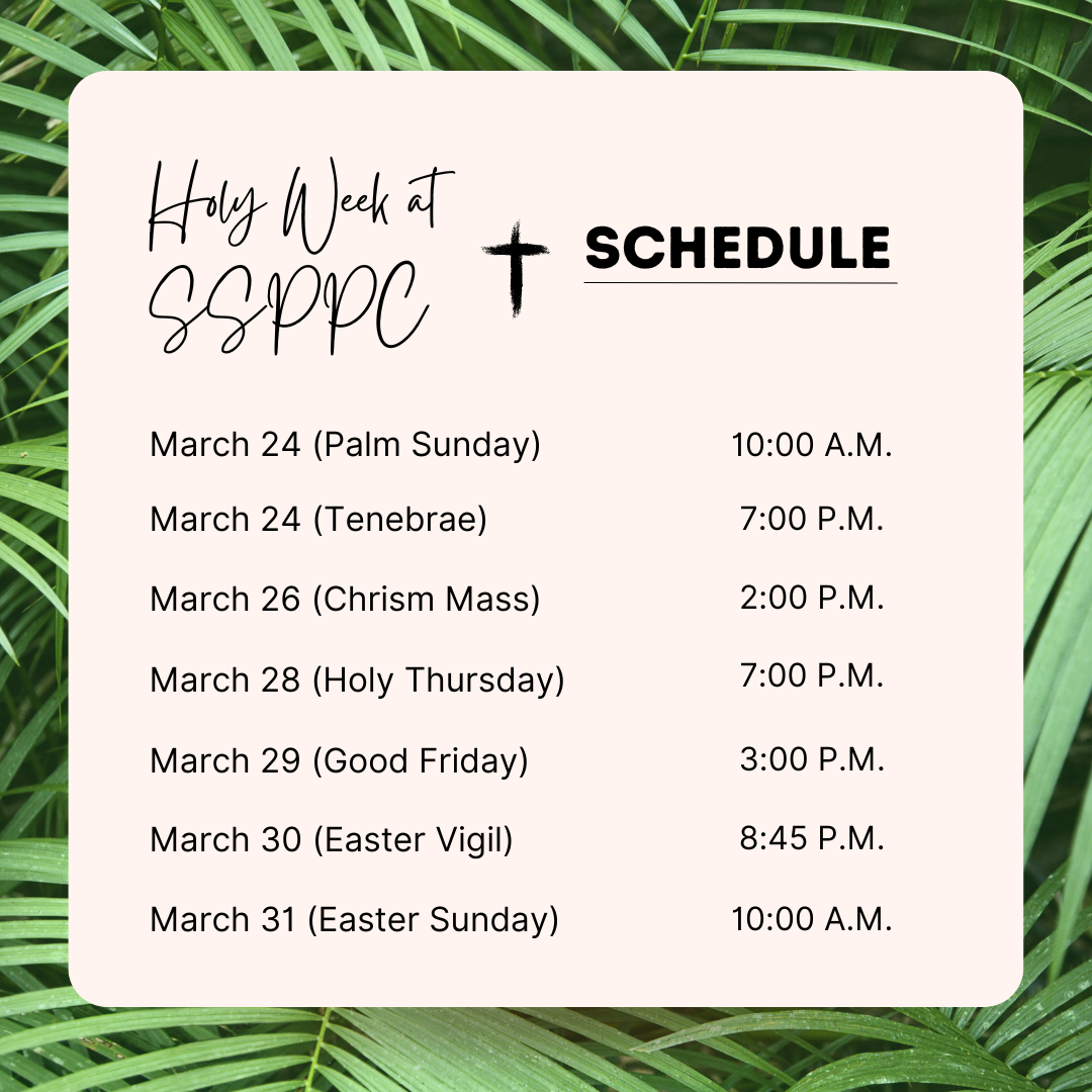 _Holy Week Schedule 2024