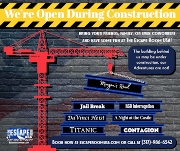We’re open during construction