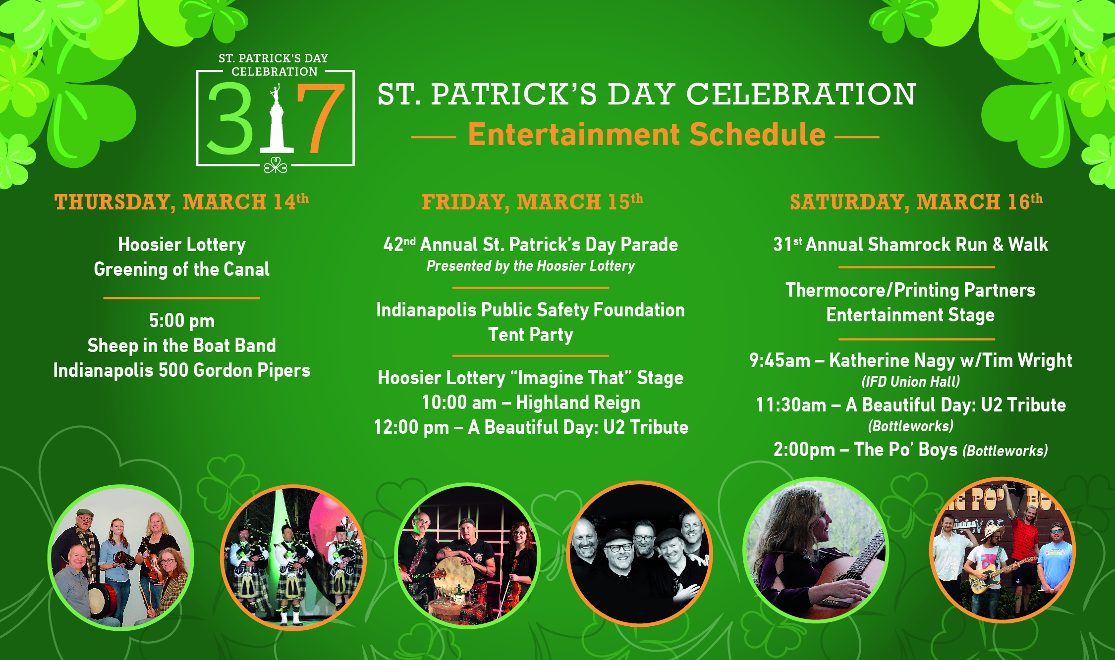 2024_Entertainment Schedule_St Patrick's Day Celebrations