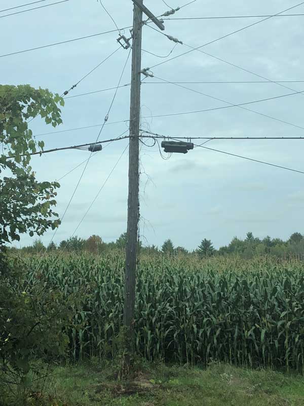 Joint use pole collection information in Keene Valley New York for FTTH project