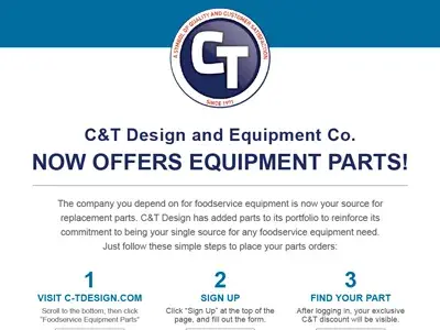 C&amp;T Design Parts Flyer Image