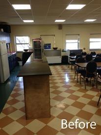 Providence Cristo Rey's Kitchen Before the Remodel