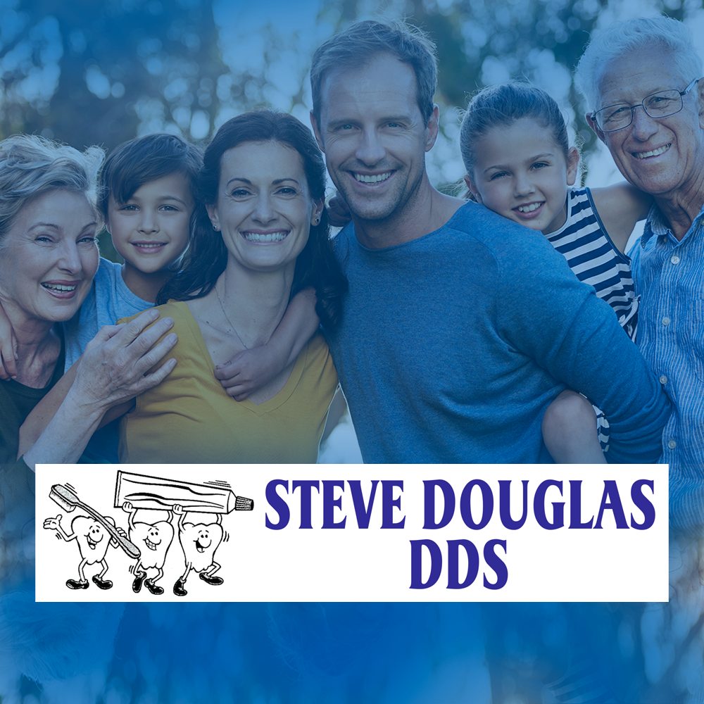 Steve Douglas DDS banner image and logo from his website