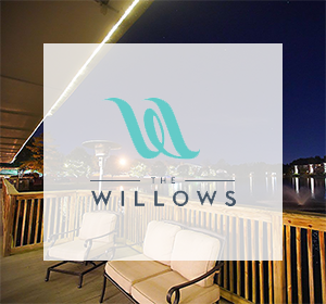 The Willows Event Center logo over their property in Indianapolis