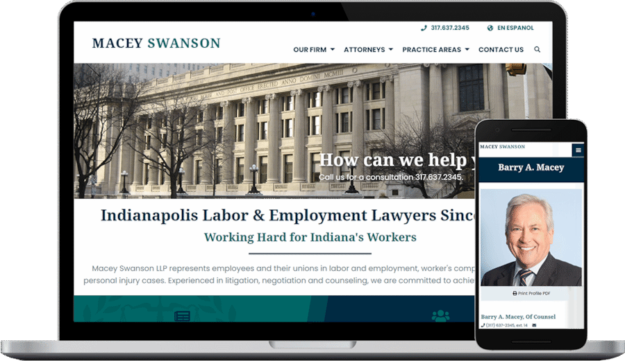 Law Form Website Design (Indiana)