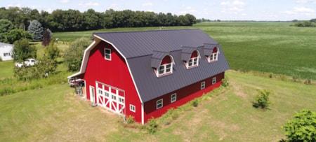 Steel Barn Roof (Innovative Building Products, Three Rivers Michigan)